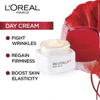 L'Oreal Paris Revitalift Anti-Wrinkles Radiance Moisturizing Day Cream SPF 35 PA++ - 50 ml + L'Oréal Paris Revitalift Night Cream, Hydrating and Boosting, With Dermalift technology + Pro-Retinol A, 50ml