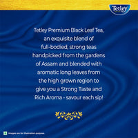 Tetley, Premium Black Tea Leaf, Rich Aroma & Strong Taste With Added Long Leaves And Granules, 500gm