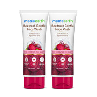 Mamaearth Beetroot Gentle Face Wash With Beetroot & Hyaluronic Acid For Hydrated Pink Glow Gently Cleanses, Hydrates & Soothes Skin Soap - Free Non-Irritant Suits All Skin Types - 100Ml (Pack Of 2)