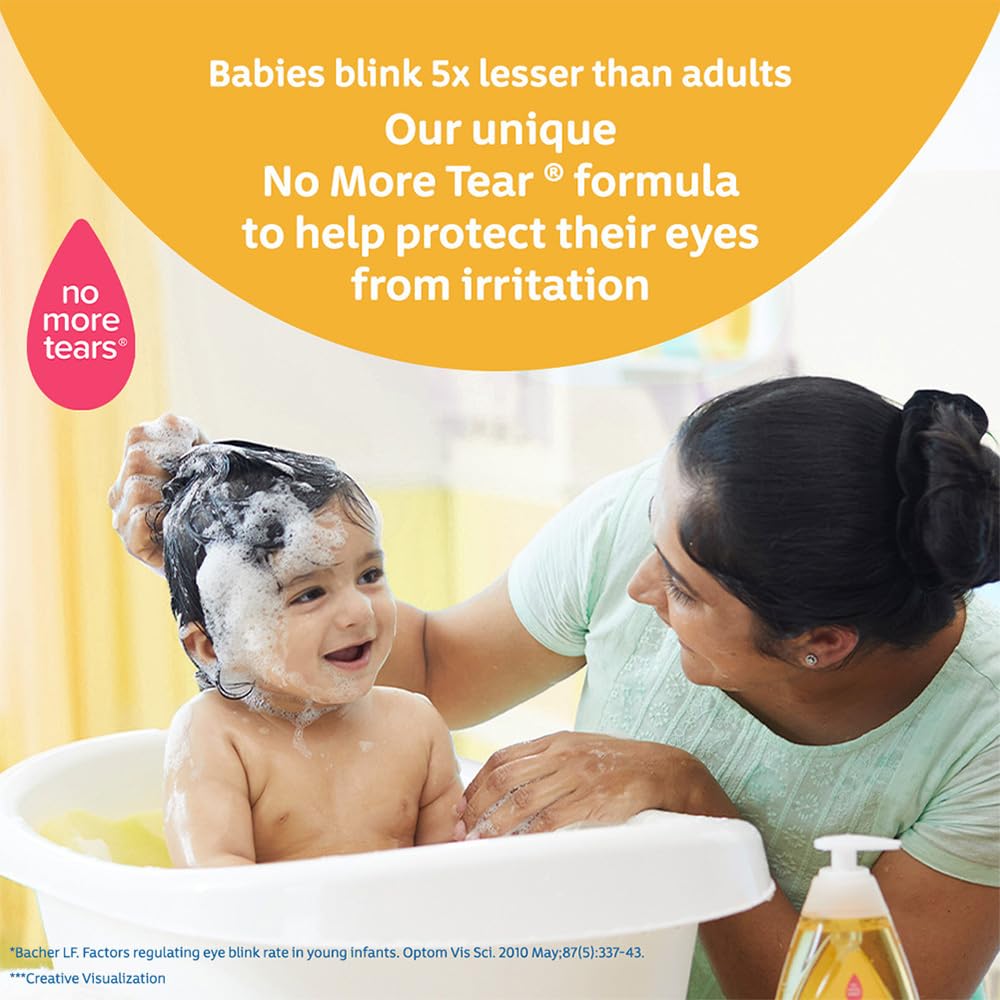 Johnson's Baby Skincare Wipes With Lid, 72s Twin Pack & Johnson's Baby No More Tears Shampoo 200ml