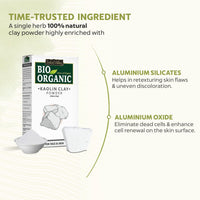 INDUS VALLEY Bio Organic Kaolin Powder | China clay For Skin Face Mask - (100g+100g =200g)