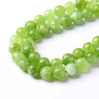 60pcs 6mm Natural Peridot Green Lace Jades Beads Round Loose Spacer Beads for Jewelry Making DIY Bracelets Crystal Energy Healing Power Stone 15 Inch Green Peridot Jade
