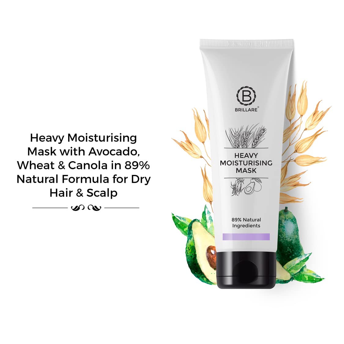 Brillare Professional Heavy Moisturising Hair Mask & Brillare Pure Coconut Oil Combo