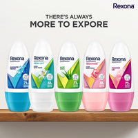 Rexona Aloe Vera Underarm Roll On Deodorant For Women, Antiperspirant, Removes Odour, Keeps Skin Fresh & Clean, Alcohol Free, Skin Friendly, 50 ml