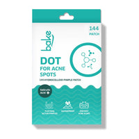 BAKE 2% Salicylic Acid Pimple Patches (144 Dots) for Acne with Hydrocolloid Waterproof Patches | For Red, Pus Filled, Active Acne | For All Skin Types