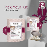 Richfeel Pearl Facial Kit for Brightening | Hydrating & Tan Removal | Luminous Glow & Even Skin Tone | Best for Dry Skin | 30 g (Pack of 2)