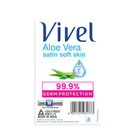 Vivel Aloe Vera Bathing Soap with Vitamin E for Soft Glowing skin, 1200g (150g - Pack of 8), Soap for Women & Men, For All Skin Types