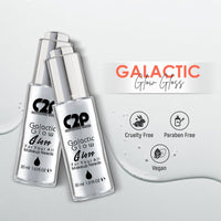 C2P Pro Galactic Glow Skin Gloss Multipurpose Face Serum for Soft Metallic Glass Like Glowing Skin & Shiny Hair, Luminous Pre & Post Makeup Application for Long Lasting Makeup (All Skin Type, 30 ml)