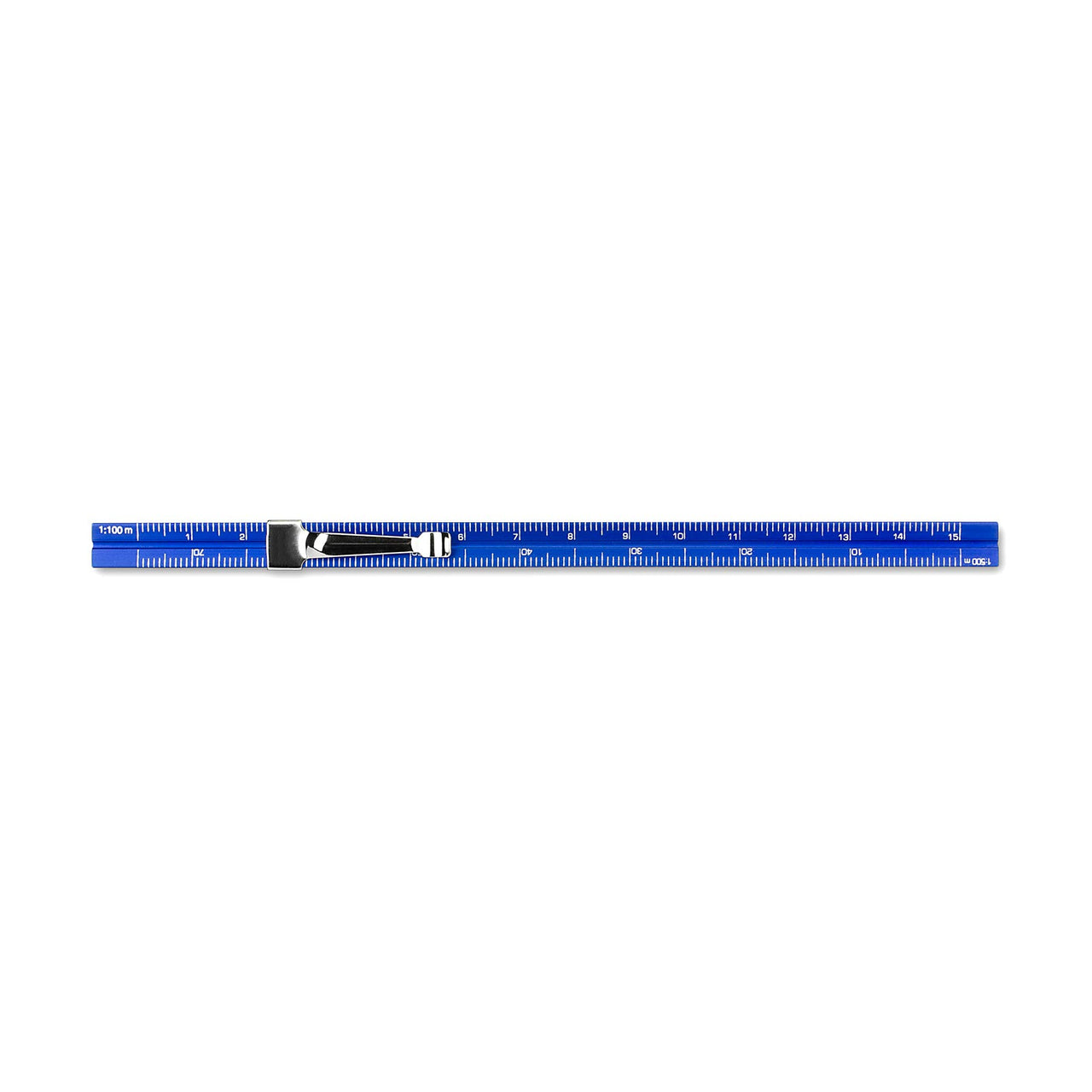 Alumicolor 3611-5 Aluminum Combination Pocket Scale With Clip, 6IN, Blue 6 Inch Combination With Clip