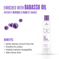 Schwarzkopf Professional Bonacure Frizz Away Treatment with Babassu Oil, 250 ml and Bonacure Frizz Away Shampoo, 200 ml