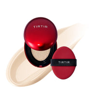 TIRTIR Mask Fit Red Cushion Foundation, Full coverage, Skin fit, Satin Glow Finish, Korean Cushion Foundation #13N FAIR IVORY, 4.5g