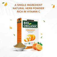 INDUS VALLEY Organic (Sandalwood Face Pack + Orange | Citrus aurantium & Rose Powder | Rosa indica) - 200+100+100=400g