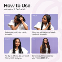 MANETAIN Volumizing Curl Cream 100ml & Hair Styling Gel 100ml for Defined Curls | Hydrating, Anti-Frizz & Long-Lasting Hold for Wavy, Curly Hair | Natural Ingredients, Vegan & Cruelty-Free