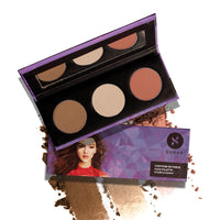 SUGAR Cosmetics Contour De Force Face Palette for Makeup | Includes Matte Bronzer, Highlighter & Blush | Makeup Palette with Built-in Mirror - 01 Subtle Summit