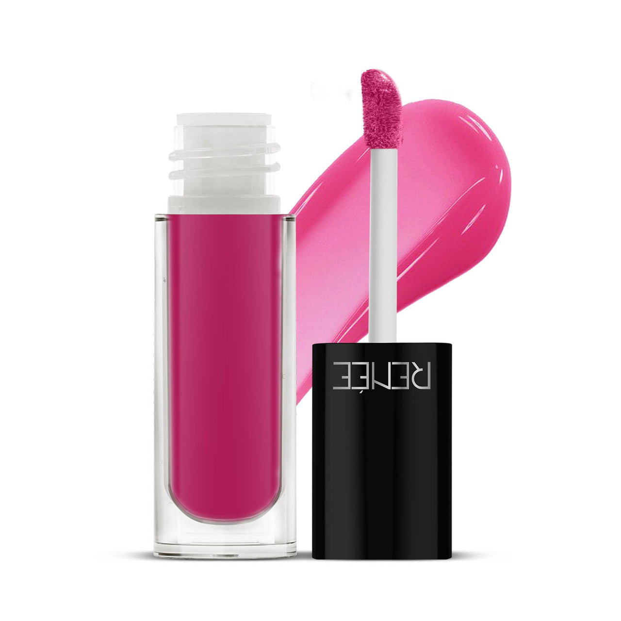 RENEE Hot Lips -Pink Lip Gloss | High-Glossy Shine | Enriched with Vitamin E | Lightweight | Non Sticky | Hydrating Formula | 4.5ml