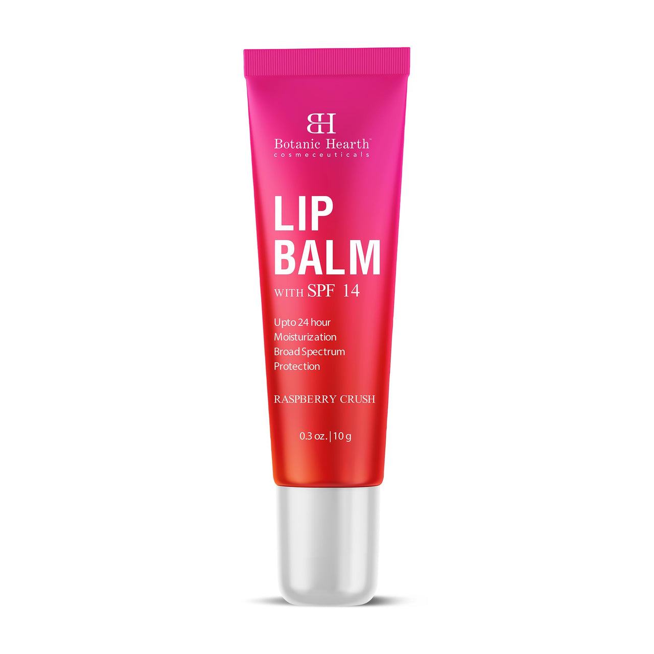 Botanic Hearth Raspberry SPF Lip Balm with Transparent Shine for Dark, Dry, Chapped Lips with Jojoba Oil, Vitamin E & Allantoin | Lip Care Balm for Women & Men | SPF Sun Protection | 10g