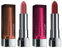 Maybelline New York Color Sensational Creamy Matte Lipstick, 696 Burgundy Blush, 3.9g And Maybelline New York Color Sensational Creamy Matte Lipstick, 660 Touch of Spice, 3.9g