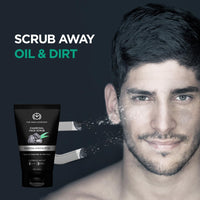 The Man Company Face Cleanser Kit (Charcoal Peel Off+ Charcoal face wash + Charcoal Scrub) - Pack of 3