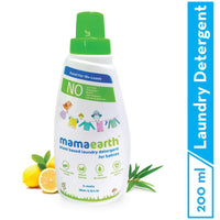 Mamaearth dusting Powder with Organic Oatmeal & Arrowroot Powder 150g & Mamaearth's Plant Based Baby Laundry Liquid Detergent, with Bio-Enzymes and Neem Extracts, 200ml