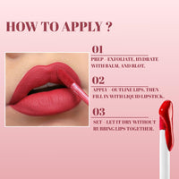 Lakyou Beauty Color Infusion Liquid Lipstick | Non-Transfer | Matte | Long Lasting Wear | 6ml | 06(Nude Toast)