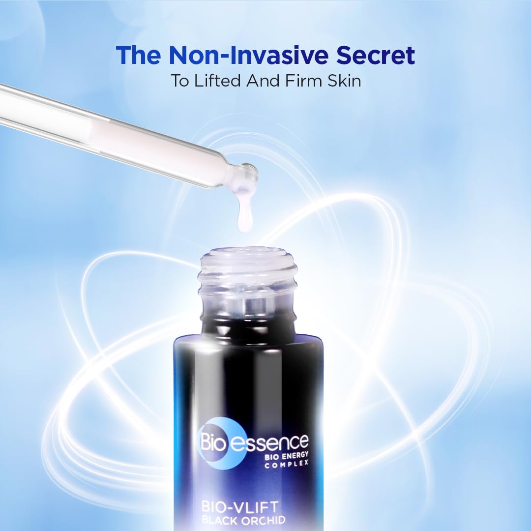 Bio-essence Bio-Vlift Face Lifting Serum (30ml) | Firming, Tightening, Lifting, Serum with Ceramide, Hyaluronic Acid, Niacinamide and Peptides | For all skin types