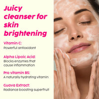 PLIX - The Plant Fix Guava Powered Regime for Glowy Skin | Hydrating Cleanser | 10% Vitamin C Dewy Serum | Smoothie Moisturizer | Promotes Hydration & Brightening | Glowing in 1 Use