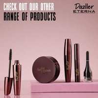 Dazller Eterna Eye Sensation Gel Eyeliner|Water-proof|Smudge-proof|Infused Herbal Extracts - Chamomile & Calendula|Flat Brush|Deep Matte Black|3g