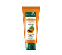 Biotique Bio Almond Oil Nourishing Body Soap, Pack of 3, 225 g (3 x 75 g) & Biotique Papaya Tan Removal Brightening & Reviatalizing Face Scrub For All Skin Types, 100g