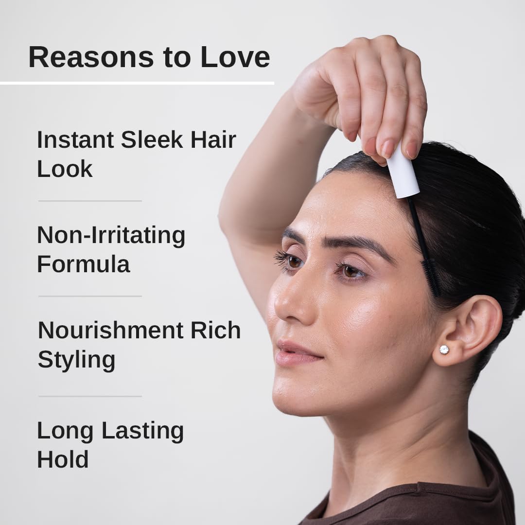 Bare Anatomy Expert Sleek Hair Finishing Stick|100% Alcohol & Silicon Free Formula|Baby Hair,Frizzy Hair & Flyaway Fixer|Non-Sticky & Non-Crunchy|Natural Sleek Finish With No Residue|10Ml,Gel