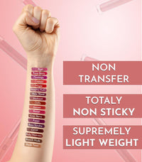 LAKYOU BEAUTY Color Infusion No Transfet Liquid Lipsticks (Rasp Berry)