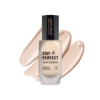 Lakyou Beauty Stay Perfect Serum Foundation 30ml | Medium Coverge with SPF 30 | 24HRS wear for radiant and healthy looking skin (Soft Ivory)