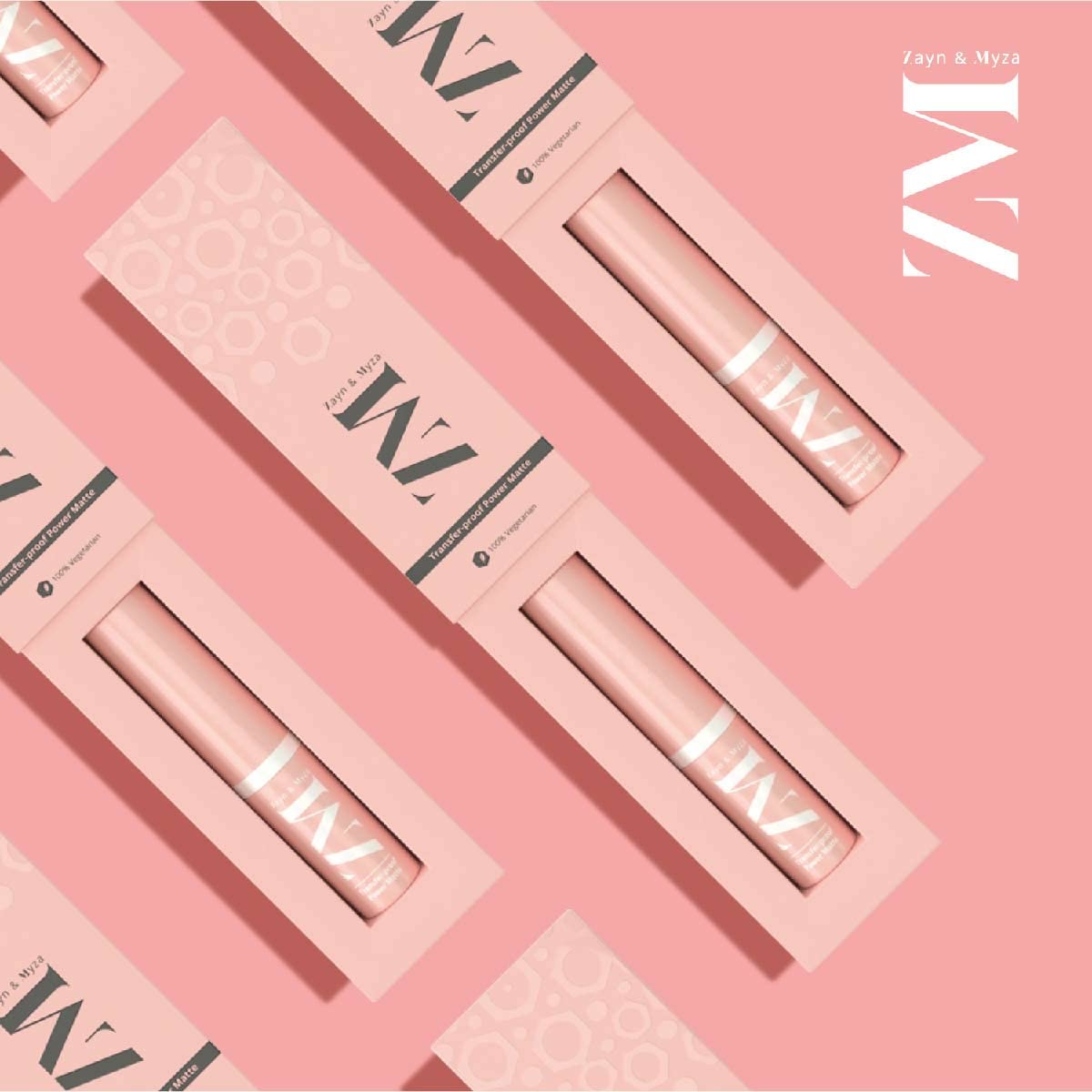 ZM Transfer-Proof Power Matte Bullet Lipstick, Vegan, 3.2 g (Selfie Red)