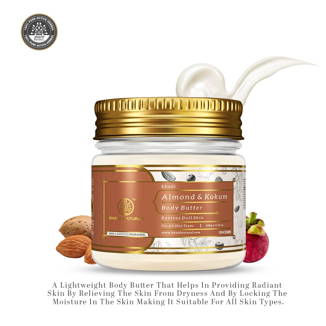 Khadi Natural Almond & Kokum Body Butter 100Gm