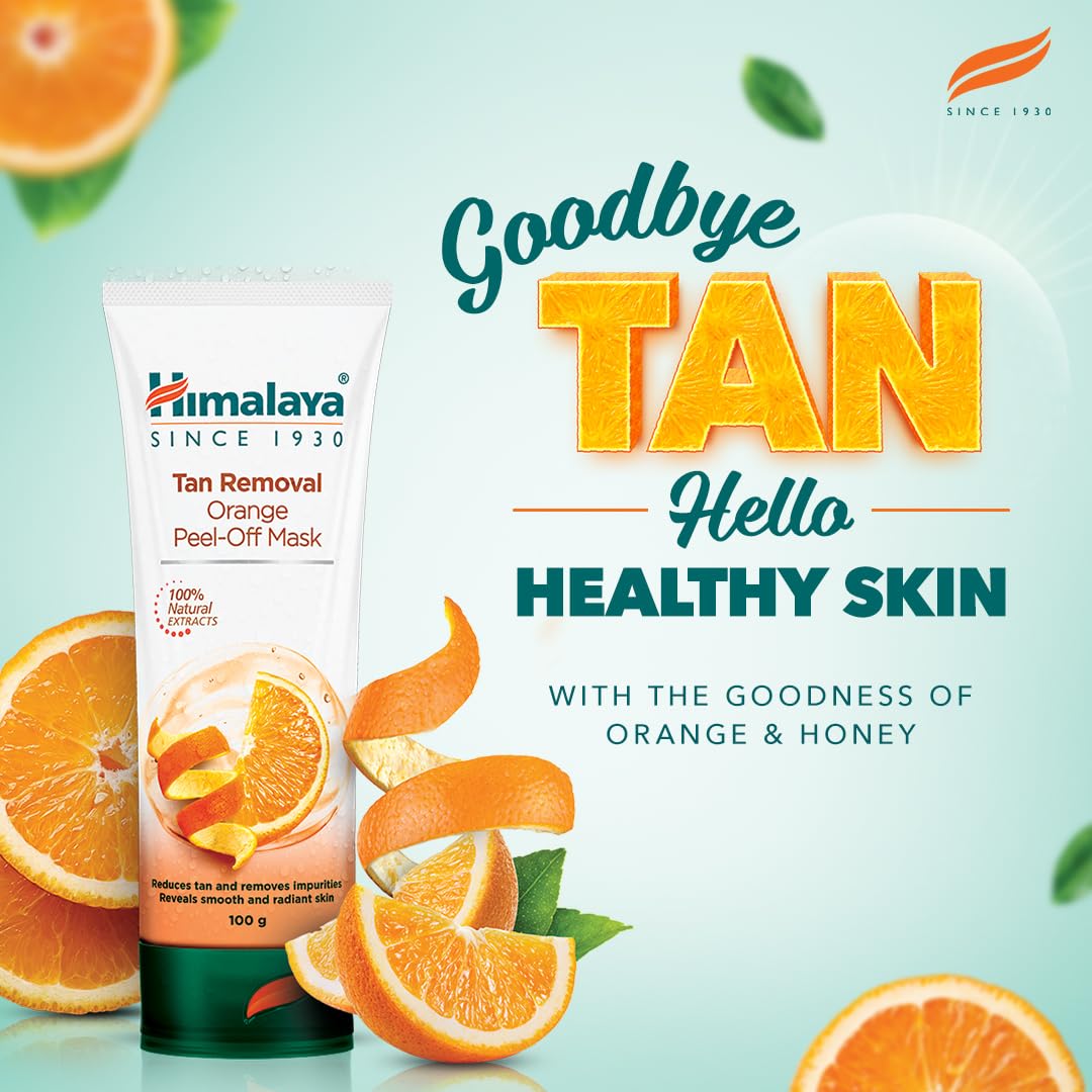 Himalaya Tan Removal Peel off Mask - Orange, 50g Tube