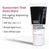 ThriveCo Brightening PRO Kit (Cleanser + Serum + Sunscreen) for Women