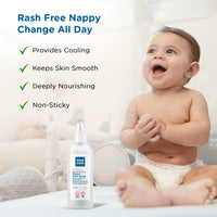 Mee Mee Natural Baby Diaper Rash Spray | 100ml, Fast-Acting Relief, Hypoallergenic & Safe for Delicate Skin | Touch-Free Hygienic Care, Instant Comfort