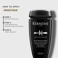 Kérastase Densifique Densité Homme Shampoo for Men 250ml | For Thin Hair | Thickening Formula | Volumizing | Infused with Biotin and Taurine