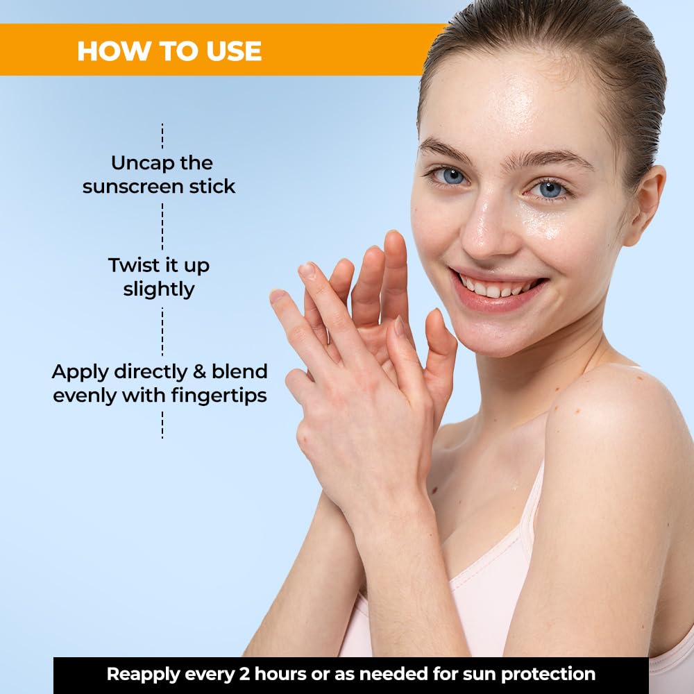 TYC - TRUST YOUR CHOICE Skin Repair Invisible Sunscreen Stick With Spf 50++++ For Oily, Dry, And Combination Skin For Men And Women Uv A/Uvb Protection, Non-Sticky Ayurvedic And Natural (20G)