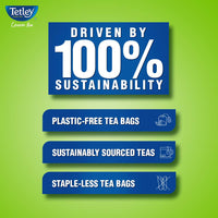 Tetley Green Tea Immune, With Added Vitamin C, Classic Green Tea Flavour, 25 Tea Bags, 1.3 Gram X 25