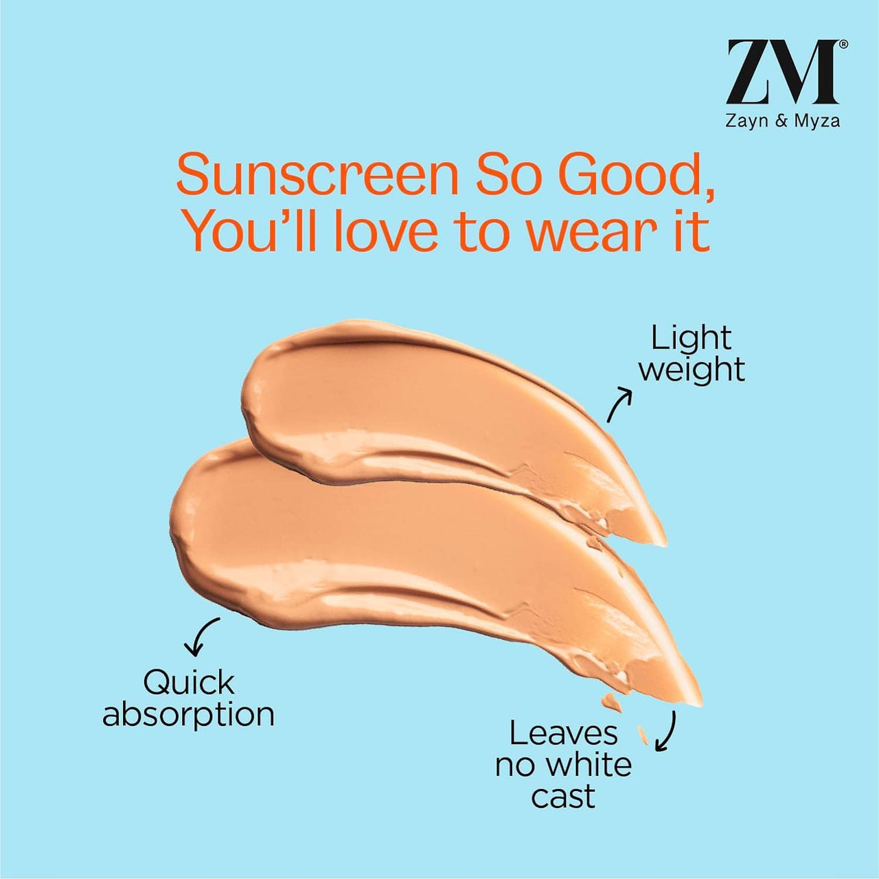 ZM Vitamin C UV Expert Tinted Sunscreen SPF 40, PA +++ For Bright & Glowing Skin | For Dull Skin | Non-Greasy, Quick-Absorbing | UVA UVB Sun Protection | Sunscreen For Women & Men, 50 gm