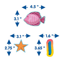 Eureka Seas The Day Ocean of Emotions Mini Bulletin Board Set and Classroom Decorations for Teachers, 31 Pieces