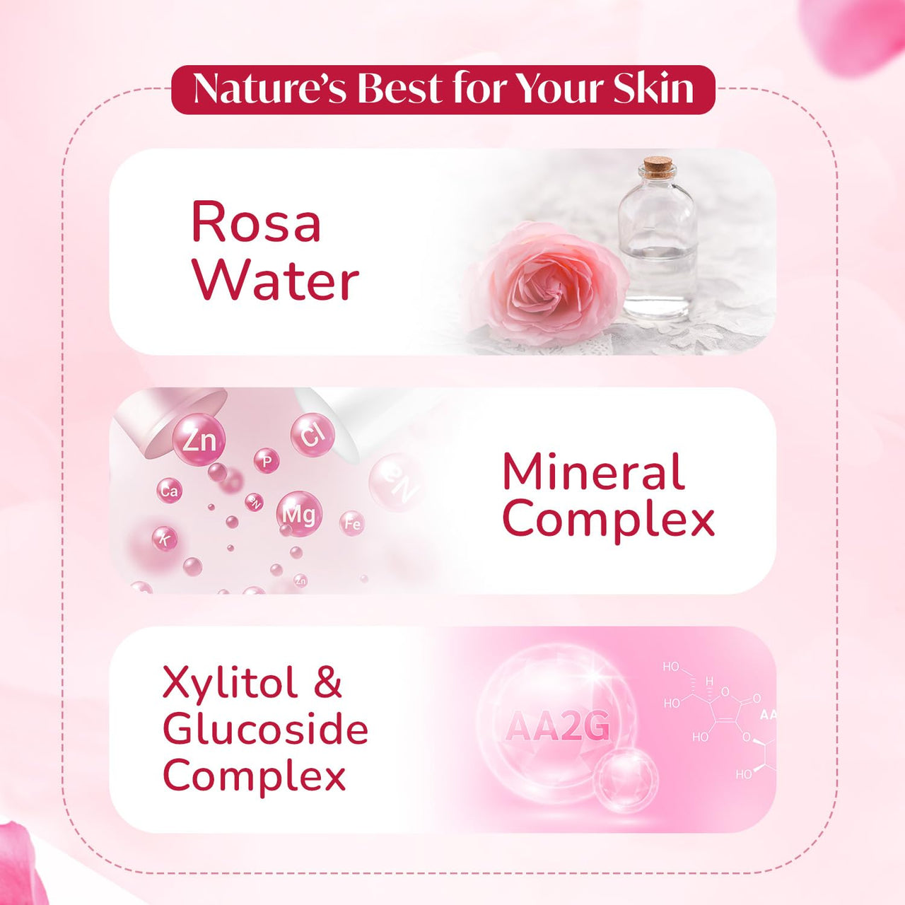 Meglow Pure & Natural Rose Water Spray- 100ml | Hydrating Face Mist | Alcohol & Paraben Free | Natural Toner & Makeup Remover | Tightens Open Pores | For All Skin Types (Men & Women)