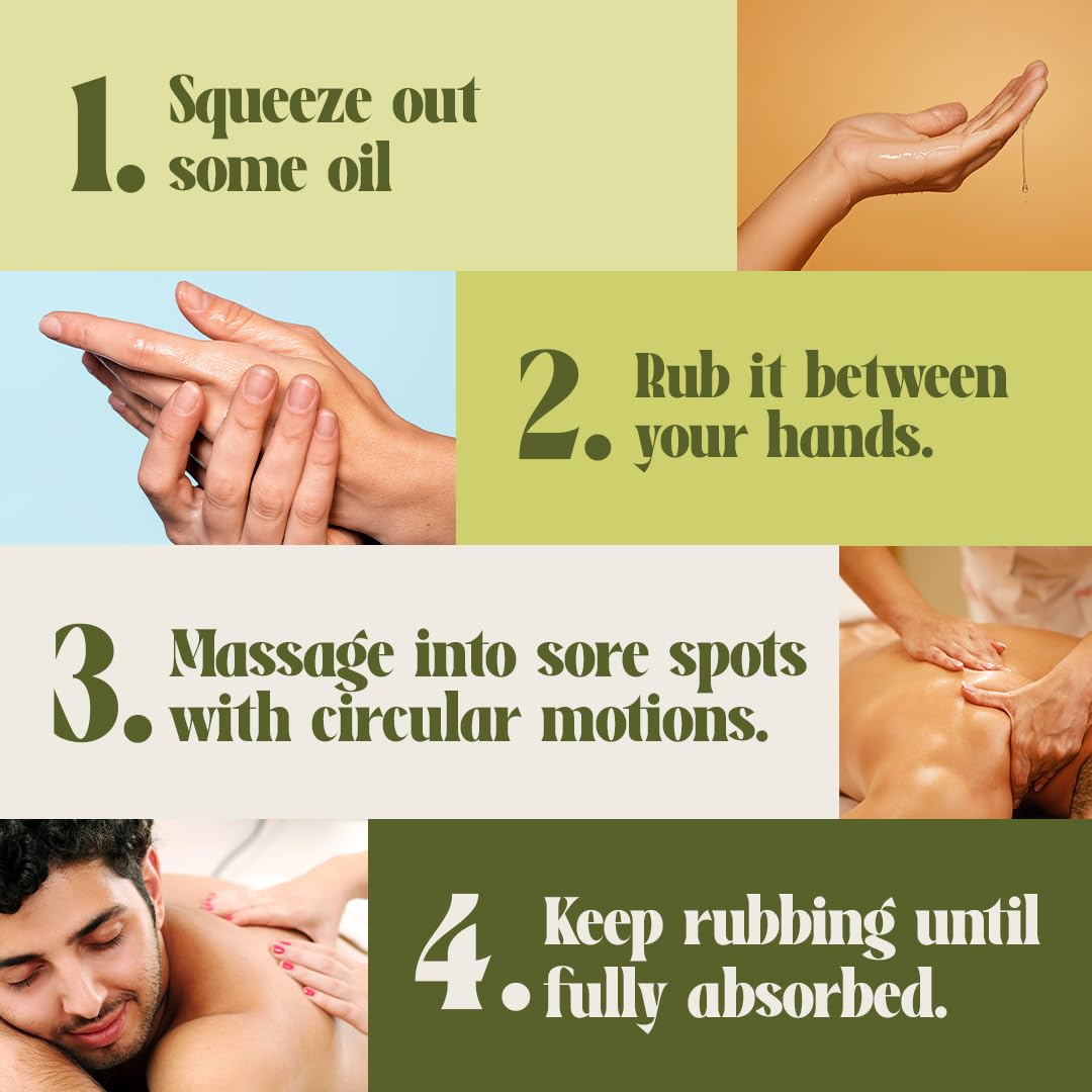 Hampa Hemp Muscle Pain Relief Oil 100ml | Lasting Relief from Back, Shoulder, Neck, Leg, Lumbar, Ortho and other Muscular Pains, Stiffness and Spasms | Ayurvedic with Vijaya Leaf Extract, Arnica, Ashwagandha | 100% Natural and Skin Friendly