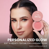 Typsy Beauty Ph-antastic Color Adjusting Blush|Lychee Lolly 02|Flawless Finish|Featherlight|Long Lasting|4g