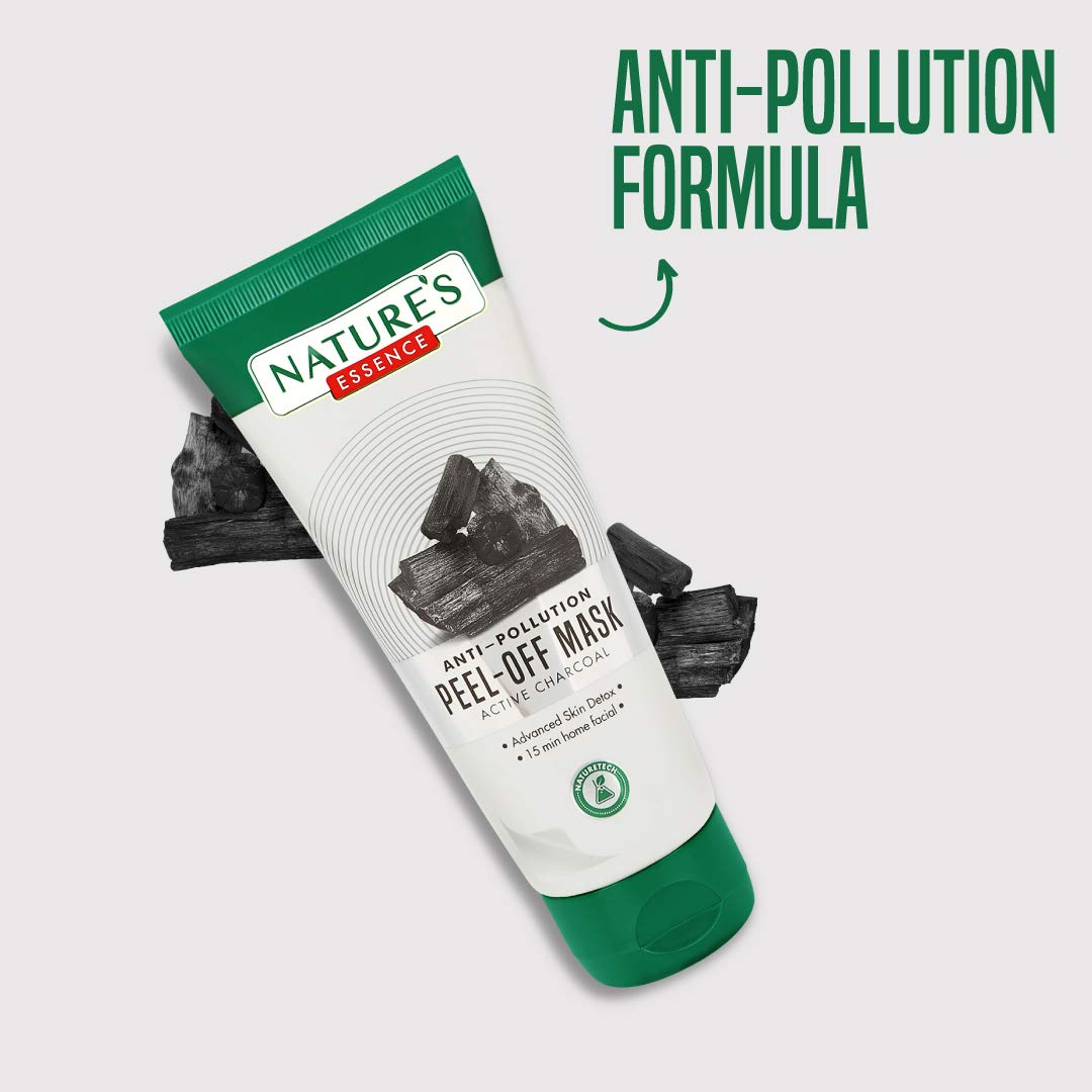 NATURES ESSENCE Anti- Pollution Peeloff Mask Active Charcoal, 50G