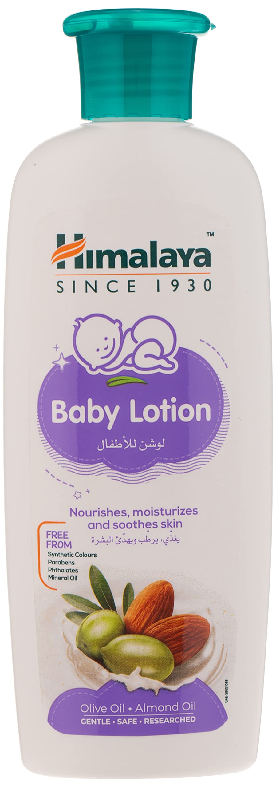 Himalaya Baby Hair Oil 200 Ml(1 Count) & Baby Lotion (200 Ml),White Blue