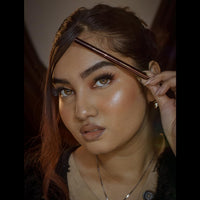Charmacy Milano Ultra-Thin Stroke Eyebrow Pen (Brown) - 0.6 ml, Waterproof, SmudgeProof, Natural Brows, Defined Hair Stroke, Micro Precision, Long Lasting, Easy to Use, Vegan, Cruelty Free