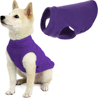 Gooby Stretch Fleece Vest Dog Sweater - Violet, X-Small - Warm Pullover Fleece Dog Jacket - Winter Dog Clothes for Small Dogs Boy or Girl - Dog Sweaters for Small Dogs to Dog Sweaters for Large Dogs X-Small Length (7