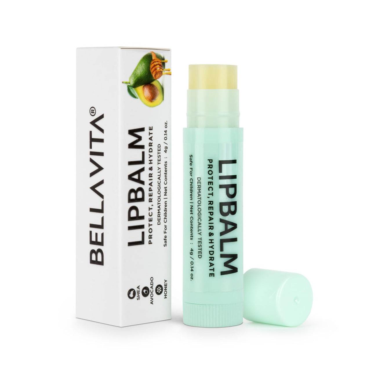 Bella Vita Organic Natural LipBalm for Dry Damaged & Chapped Lips Enriched with Shea Butter, Avocado 4 gm