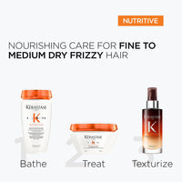 Kérastase Nutritive Riche Nourishing Shampoo Refill| For Dry/Very Dry Hair | Vegan | Infused With Plant Based Proteins, Niacinamide and Glycerin | 500ml